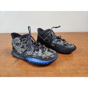 Nike Kyrie 7 Grind Black Lime Ice Blue Men’s Basketball Shoes Size 7.5